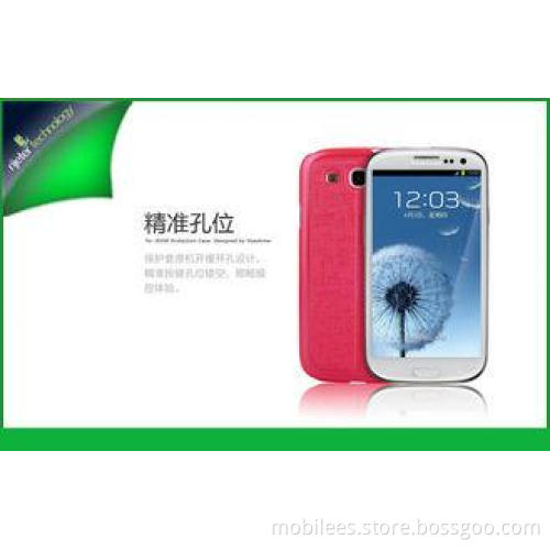 Custom Pink Leather Phone Case For Samsung Galaxy S3 / I930